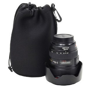 4 Size to Protect The Sum  Photo Supplies Soft Cushion Lens Pouch Multipurpose Important (L)