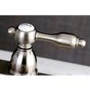 Kingston Brass KB1498TAL Tudor 4 Inch Center Bar Faucet Without Drain, 4-3/4 inch in Spout Reach, Brushed Nickel view 2