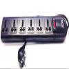 VCT WPSB 220/240 Volt 6-Universal Outlet Power Strip and Surge Protector 13 Amp Circuit Breaker 50/60 Hz 450 Jules with Grounded Euro Plug view 1