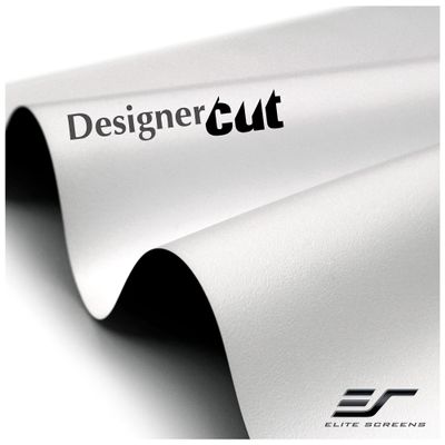Elite Screens Designer Cut 135" Diag. 16:9, 8K 4K Ultra HD Matte White DIY Raw Projector Screen Material, Black Backed Projection Screen, RM-135H-CWHITEUHDB
