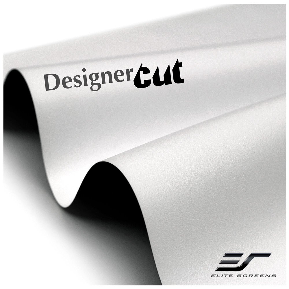 Elite Screens Designer Cut 135" Diag. 16:9, 8K 4K Ultra HD Matte White DIY Raw Projector Screen Material, Black Backed Projection Screen, RM-135H-CWHITEUHDB