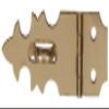 Hillman 851423 7/8-Inch x 1-5/16-Inch Solid Brass Decorative Catch, Bright, Brass Finish view 1