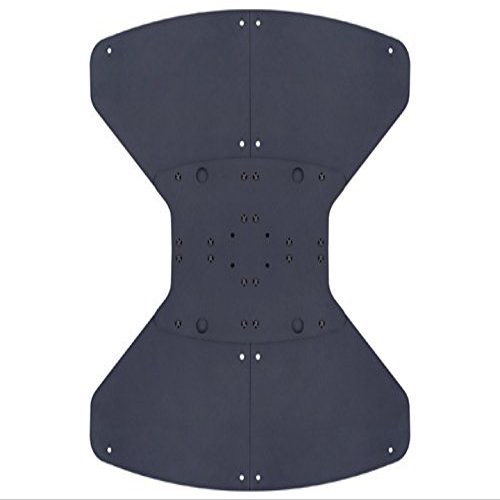 Multibrackets M Public Display Stand Front and Rear Floor Fixtures (by Multi Brackets), Black 9802