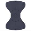 Multibrackets M Public Display Stand Front and Rear Floor Fixtures (by Multi Brackets), Black 9802 view 1
