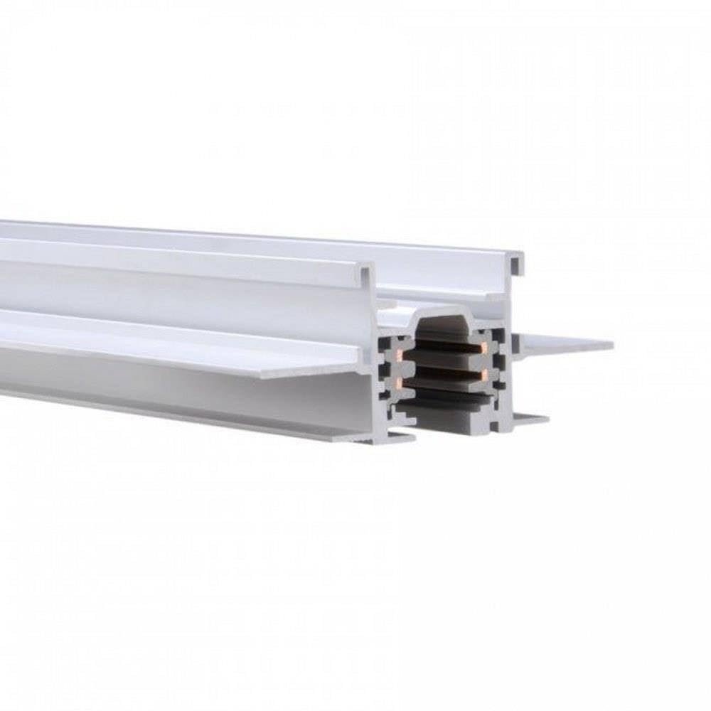 WAC Lighting WT4-RTL-WT W Track W2 120V 2-Circuit Recessed Track, 4-Feet