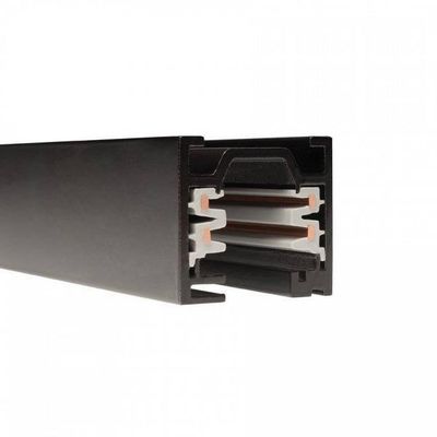 WAC Lighting WT8-RT-BK W Track W2 120V 2-Circuit Recessed Track, 8-Feet