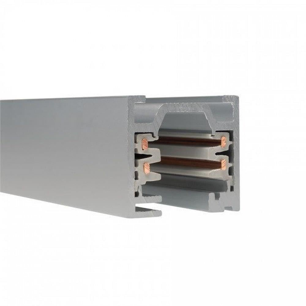 WAC Lighting WT8-RT-PT W Track W2 120V 2-Circuit Recessed Track, 8-Feet