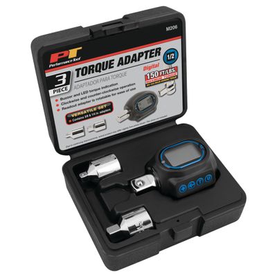 Performance Tool M206 Digital Torque Adapter (1/2'' Drive & includes adapters for 3/8'' and 1/4'')