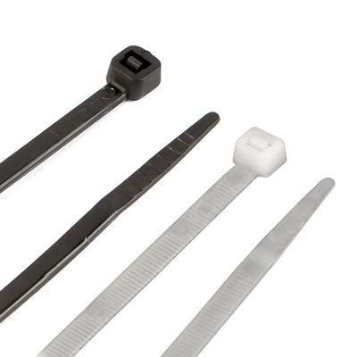 Performance Tool W2928 24pc 40" Cable Tie Set, Black and White With Tensile Strength 250 Lbs