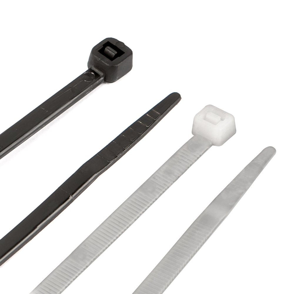 Performance Tool W2928 24pc 40" Cable Tie Set, Black and White With Tensile Strength 250 Lbs