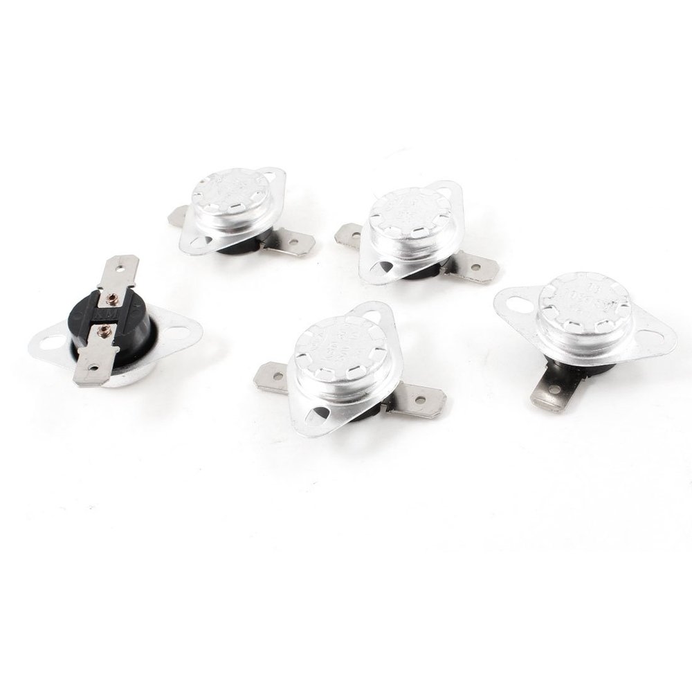 uxcell 5pcs 60C 140F NC Normal Close Thermostat Temperature Thermal Switch