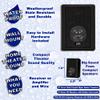 Acoustic Audio 151B Indoor Outdoor 2 Way Speakers 3000 Watt Black 5 Pair Pack 151B-5Pr view 2