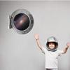 18" PortScape Milky Way Galaxy #1 Silver Porthole Wall Decal Removable Wall Sticker Galactic 3D Window Instant Space View Stars Solar System Astronomy NASA Kids Room Decor view 2