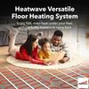 Electric Floor Heating System for Tile 20 sqft 120V 2Amps 240 watts-Heated Flooring System for Bathroom Floor Heating Kit Underfloor Comfort Heat 7Day/4Event Programmable GFCI Thermostat by Heatwave view 2