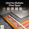 Electric Floor Heating System for Tile 20 sqft 120V 2Amps 240 watts-Heated Flooring System for Bathroom Floor Heating Kit Underfloor Comfort Heat 7Day/4Event Programmable GFCI Thermostat by Heatwave view 3