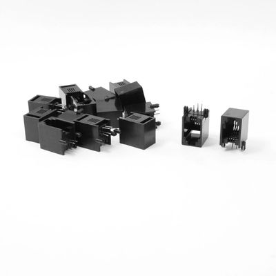 uxcell Right Angle Pins RJ9 RJ10 RJ22 4P4C Telephone Handset Jacks 9.5mm Width 15 Pcs