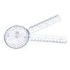 EMI 8 Inch Round Goniometer 360 Protractor for Joint Angle & Range of Motion Measurement, Clear Plastic ISOM Calibrated Scale - EGM-421 view 1