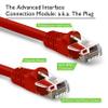 GearIT Cat5e Ethernet Patch Cable 6 Feet - Snagless RJ45 Computer LAN Network Cord, Red view 2