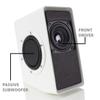 GOgroove Gaming Computer Speakers with Blue LED Light - SonaVERSE O2i Speakers for Desktop, Laptop, PC - USB Speaker 2.0 with AUX Input, in-Line Volume Control, Bass Stereo Sound, 14W (White) view 3
