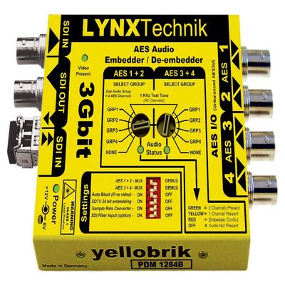 AES audio Embedder / De-embedder (unbalanced AES) (PDM 1284 B)