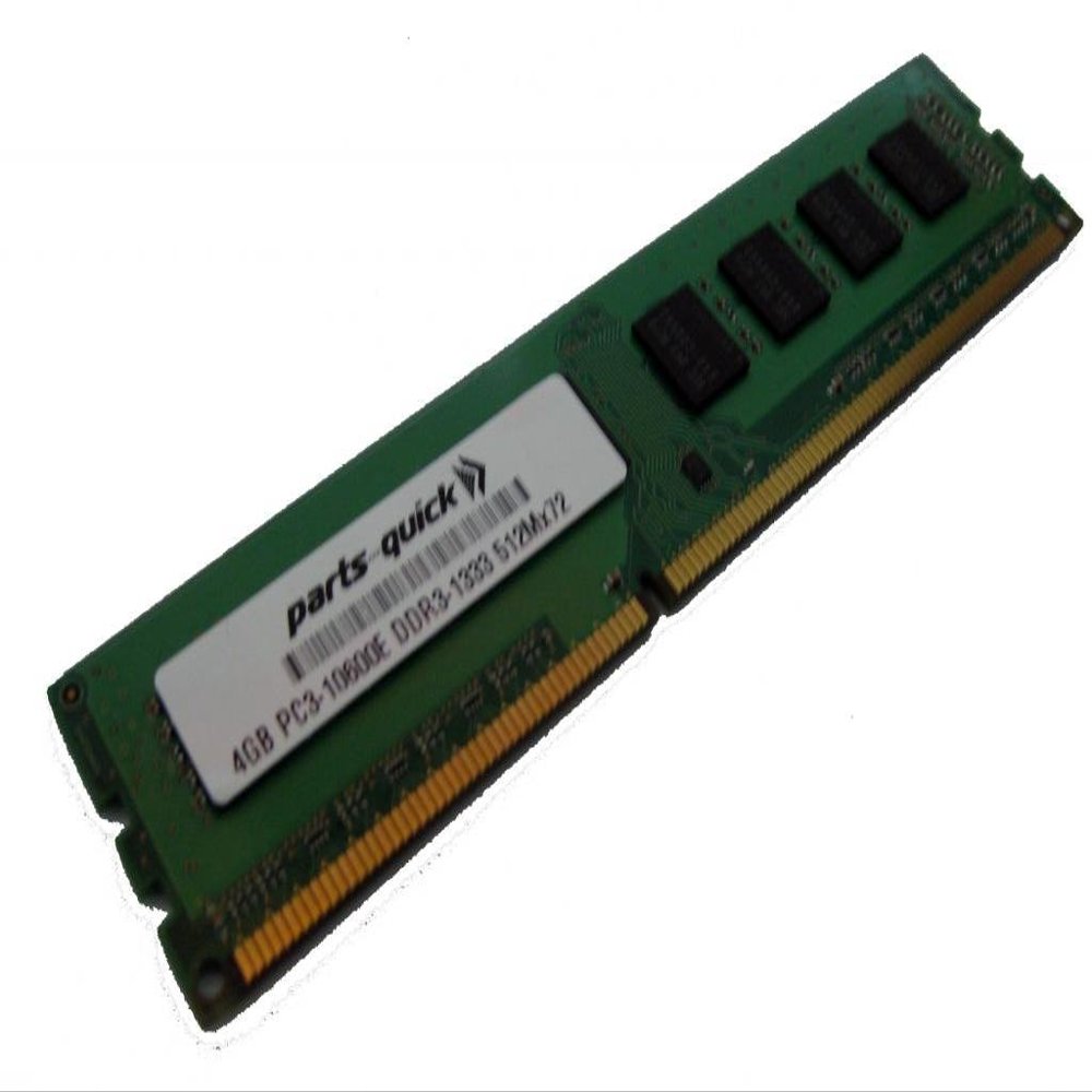 4GB RAM Memory Upgrade for HP Compaq ProLiant DL120 G7 PC3-10600E DDR3 1333MHz 2Rx8 ECC Unbuffered UB DIMM Module (PARTS-QUICK Brand)