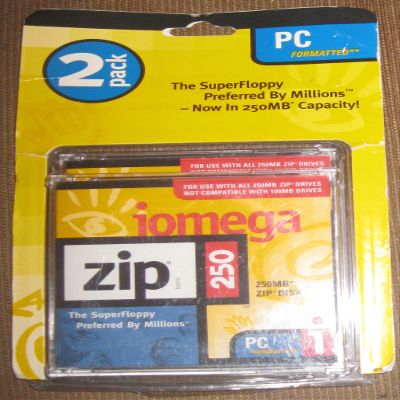 ZIP Iomega 250 mb 2-Pack Disk