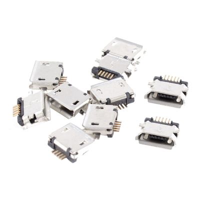 uxcell 10 Pcs Micro USB Type B Female Socket 180 Degree 5-Pin SMT Soldering Jack