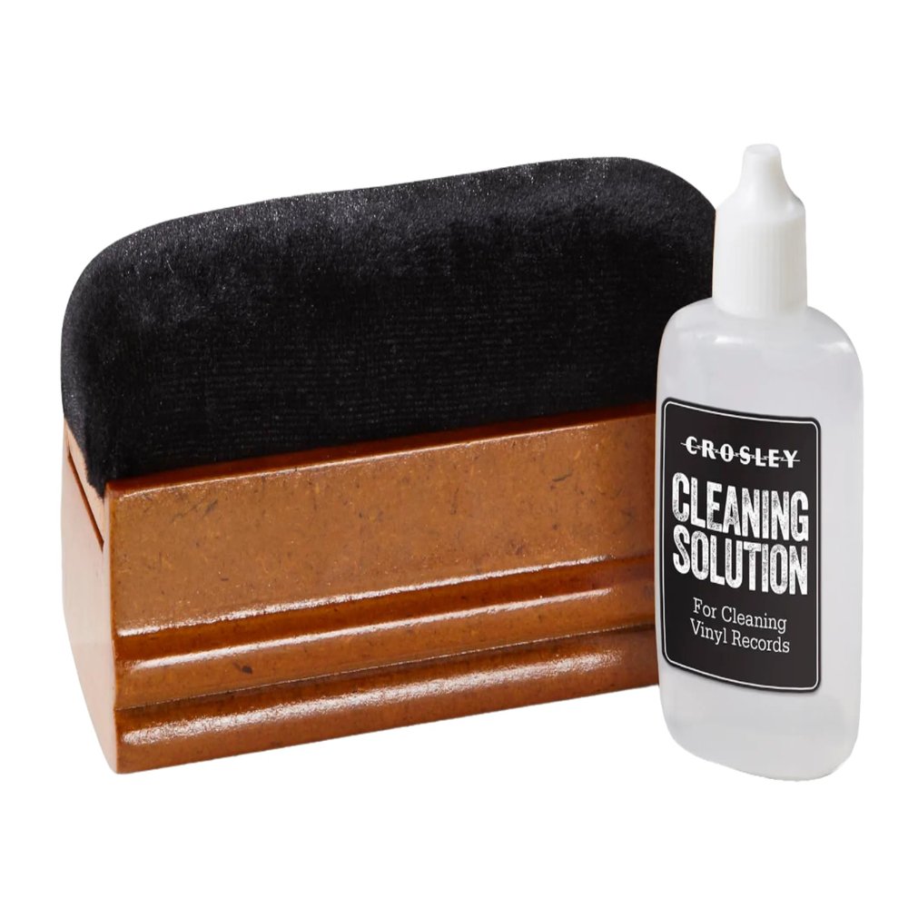 Crosley AC20 Turntable Record Maintenance Kit with Cleaning Solution and Velvet Brush