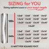 Electric Radiant Floor Heating for Carpet, Laminate and Floating Wood Floors - 60 sq.ft. Cut-and-Turn for Custom Fit Ultra-Thin Heated Mat - WarmlyYours Environ 1.5 x 40 ft., 120V, 12 Watts/sq.ft. view 2