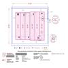 Electric Radiant Floor Heating for Carpet, Laminate and Floating Wood Floors - 60 sq.ft. Cut-and-Turn for Custom Fit Ultra-Thin Heated Mat - WarmlyYours Environ 1.5 x 40 ft., 120V, 12 Watts/sq.ft. view 3