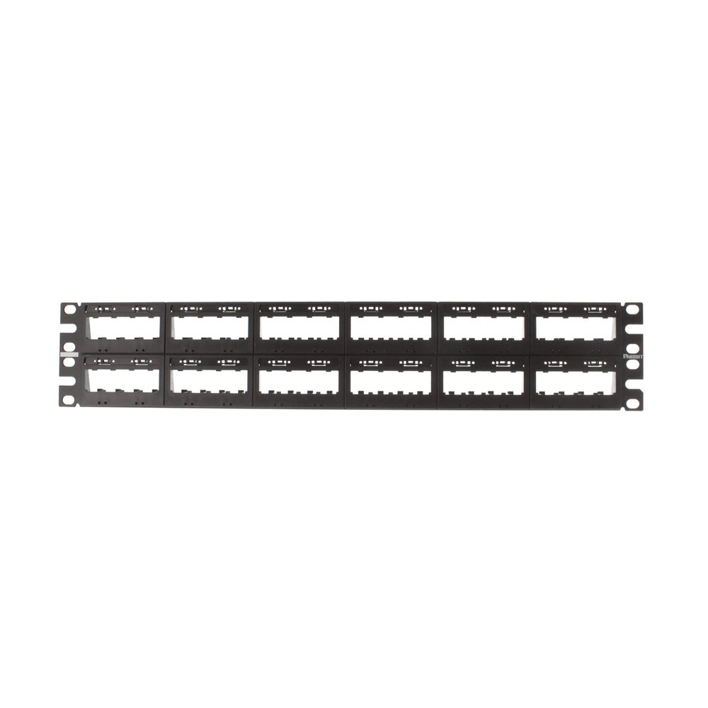 Panduit UICMPP48BLY 48-Port Flat Patch Panel, Black