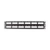 Panduit UICMPP48BLY 48-Port Flat Patch Panel, Black view 1