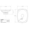 RetroArcade.us One 4'' Round Replacement Jamma Speaker: 5W RMS - 8 ohm view 2