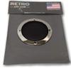 RetroArcade.us Round Speaker Net, Black Metal net with Plastic Chrome Edge, Fits 4 Inch Speakers, Fits SKU: RA-SPK view 1