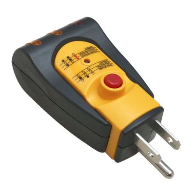 Superior Electric TR102T GFCI 3-Wire Electrical Receptacle Wall Plug AC Outlet Ground Tester