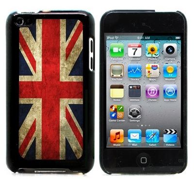 Graphic4You Vintage UK United Kingdom Union Jack Flag Design Hard Case Cover for Apple iPod Touch 4th Generation 4G