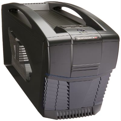 Supermicro SuperWorkstation LGA1150 900W Mid-Tower Workstation Barebone System, Black SYS-5038AD-T