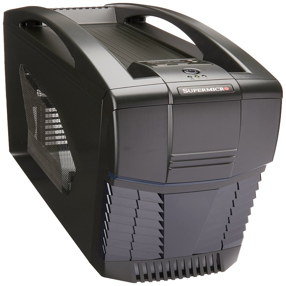 Supermicro SuperWorkstation LGA1150 900W Mid-Tower Workstation Barebone System, Black SYS-5038AD-T
