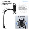 ARKON Mounts - Car Tablet Mount with 22-inch Arm and Seat Rail Attachment | Gooseneck Tablet Holder | Aluminum Construction | Ideal for Cars and Trucks view 3