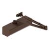 Hager 5300 Series Aluminum Grade 1 Heavy Duty Surface Door Closer, Multi-Mount, 16 Adjustable Spring Size, Sprayed Dark Bronze Finish view 1