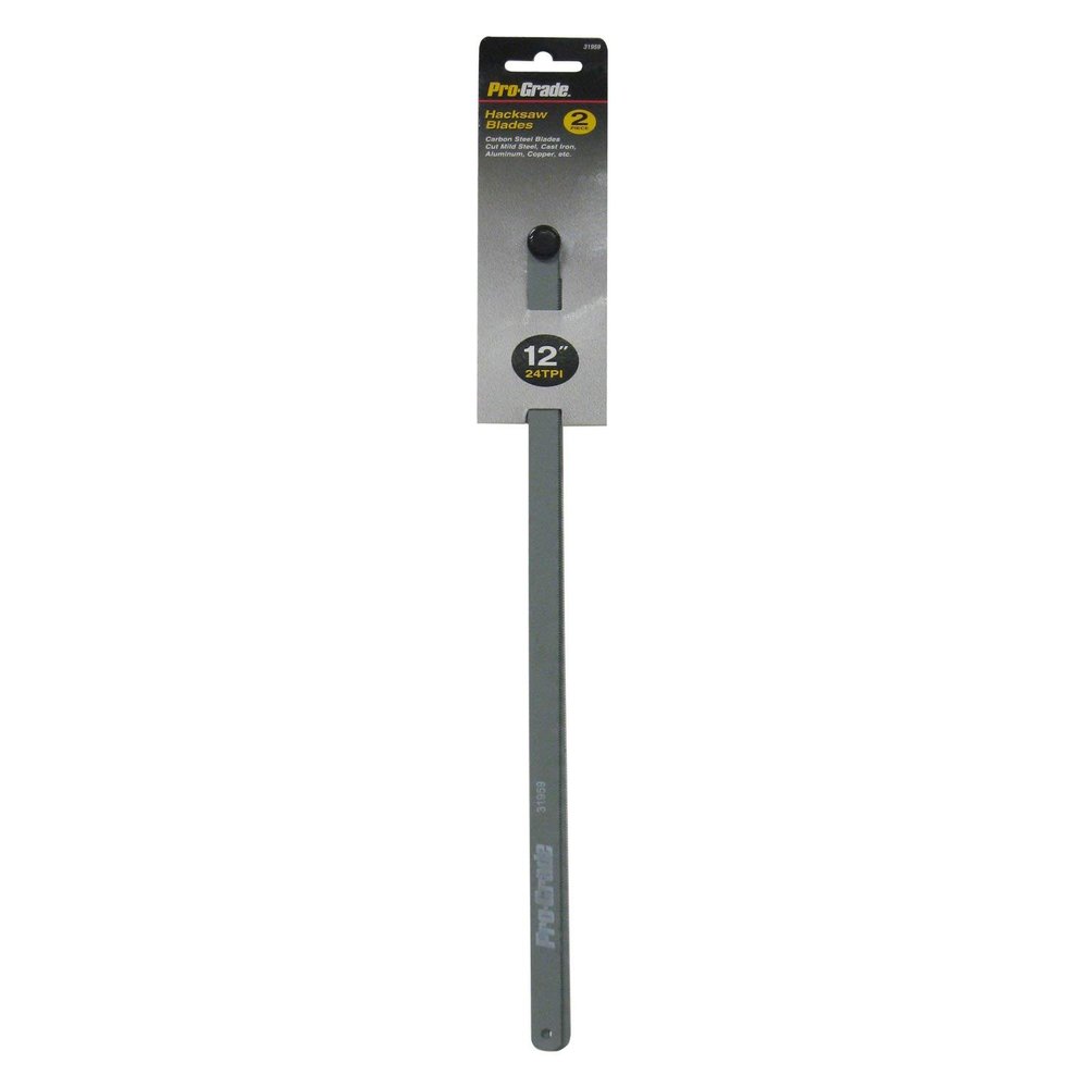 Pro-Grade 31959 12-Inch/24 TPI Carbon Hacksaw Blade
