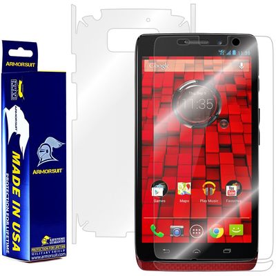 ArmorSuit MilitaryShield Full Body Skin Film + Screen Protector for Motorola Droid Ultra - Anti-Bubble HD Clear Film