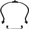 Urbanest 8" Heavy Duty Harp Fitter For Lamp Shades with Saddle, Black Nickel view 2