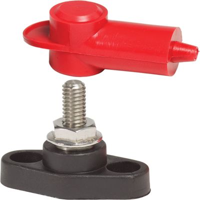 BLUE SEA SYSTEMS BS-2011 / able Connect PowerPost Mini With 1/4" Stud, MFG# 2011, 1/4" x 3/4" Stud for Secure Cable Connection