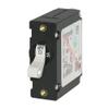 BLUE SEA SYSTEMS BS-7210 / Circuit Breaker, A Series, single pole, white toggle switch, 15A AC/DC, MFG# 7210, Magnetic/hydraulic operation, panel mount with 5/8" round opening, won039;t reset w/ short view 1