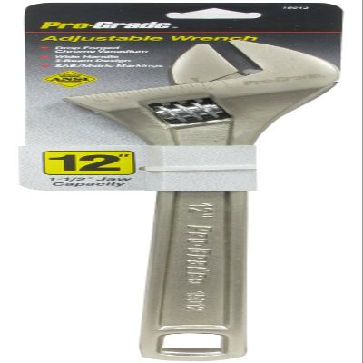 12" ADJUSTABLE WRENCH I-BEAM SATIN FINISH