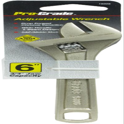 6" ADJUSTABLE WRENCH I-BEAM SATIN FINISH