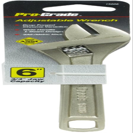 6" ADJUSTABLE WRENCH I-BEAM SATIN FINISH