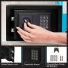 Digital Safe - Electronic Steel Safe with Keypad and Manual Override Keys - Protect Money, Jewelry, Passports - For Home, Business by Stalwart (Black), 12.2" (L) x 7.9" (W) x 7.9" (H) view 2