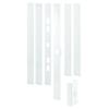 Prime-Line U 11026 Jamb Repair and Reinforcement Kit, 59-1/2 In. Installed, Steel Construction, White (1 Kit) view 1